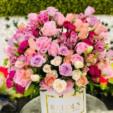 BOX PINK ROSES