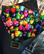 100 ROSAS ARCOIRIS